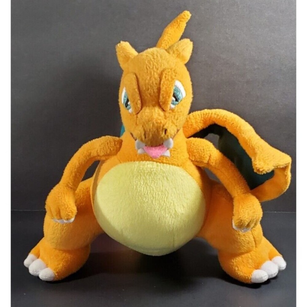 Charizard Pokemon Center Official 2010 Plush Toy with Rare Open Mouth 8" 132390
